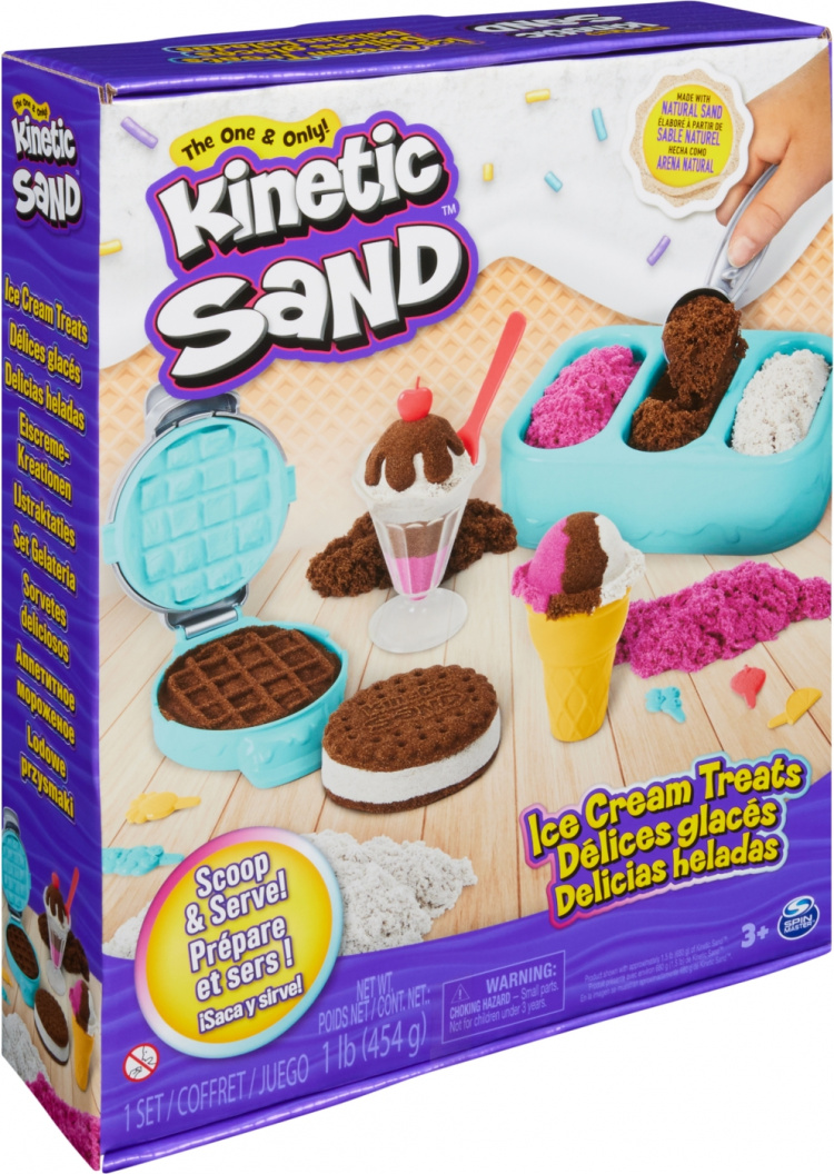 Kinetic Sand ice cream treats play set