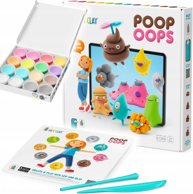 Hey Clay Plasticine Wax, Poop Oops