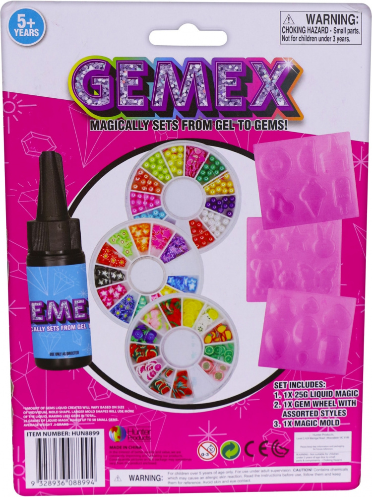 Gemex Refil gel and rhinestones