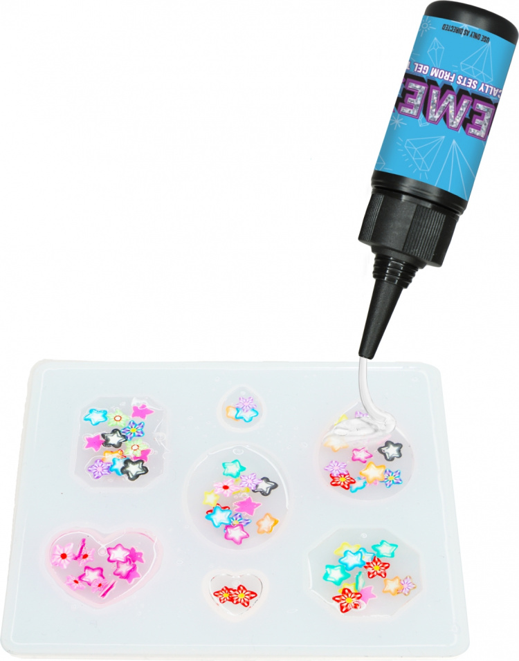 Gemex Refil gel and rhinestones