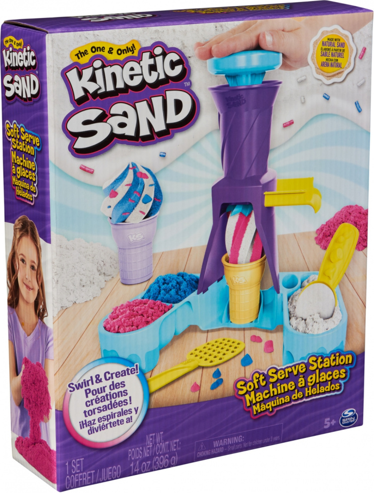 Kinetic Sand Soft Serve Station - ice cream play set