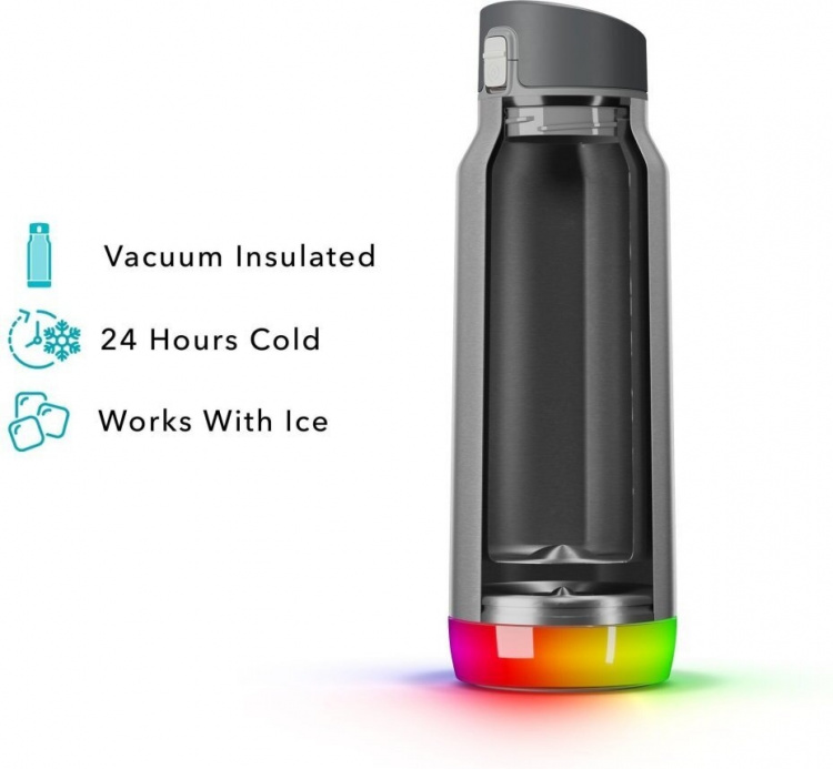 HidrateSpark PRO Chug Water bottle, 0,95 L, silver