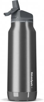 HidrateSpark PRO Water bottle, 0,95 L, silver