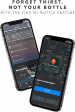 HidrateSpark PRO Water bottle, 0,95 L, silver