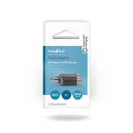 Nedis Subwoofer Adapter | RCA Male | 2x RCA Female | Nickel Plated | Straight | ABS | Black | 1 pcs | Box