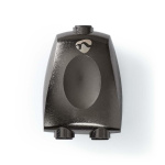 Nedis TosLink Adapter | TosLink Female | 2x TosLink Female | Splitter | Aluminium | Gun Metal Grey | 1 pcs | Box