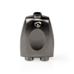 Nedis TosLink Adapter | TosLink Female | 2x TosLink Female | Splitter | Aluminium | Gun Metal Grey | 1 pcs | Box