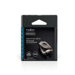 Nedis TosLink Adapter | TosLink Female | 2x TosLink Female | Splitter | Aluminium | Gun Metal Grey | 1 pcs | Box