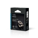 Nedis TosLink Adapter | TosLink Female | 2x TosLink Female | Splitter | Aluminium | Gun Metal Grey | 1 pcs | Box