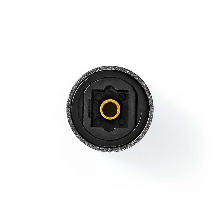 Nedis TosLink Adapter | TosLink Female | TosLink Female | Straight | Metal | Gun Metal Grey | 1 pcs | Box