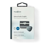 Nedis TosLink Adapter | TosLink Female | TosLink Female | Straight | Metal | Gun Metal Grey | 1 pcs | Box