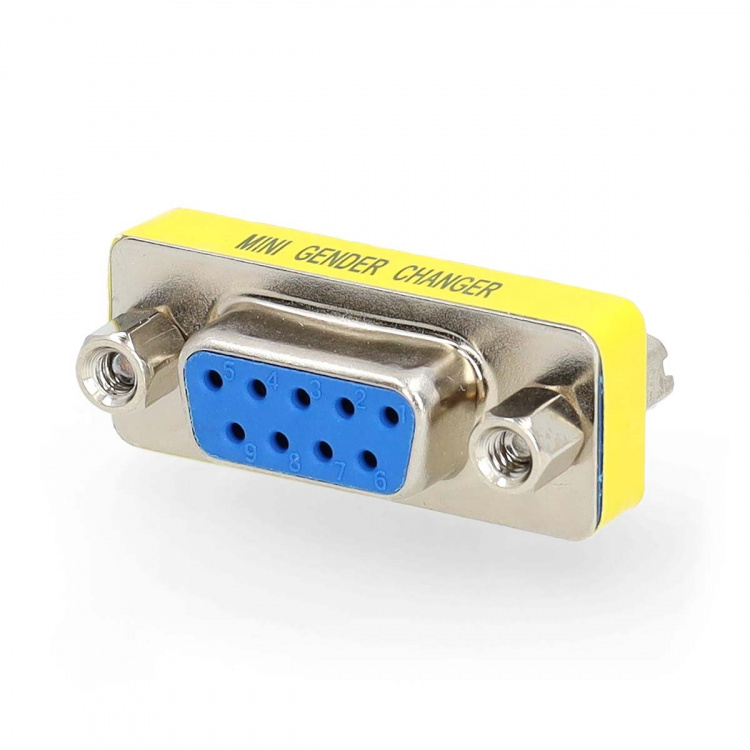 Nedis Serial Adapter | Adapter | D-SUB 9-Pin Female | D-SUB 9-Pin Female | Nickel Plated | Metal | Box Nedis Serial Adapter | Adapter | D-SUB 9-Pin Female | D-SUB 9-Pin Female | Nickel Plated | Metal | Box