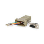 Nedis Serial Adapter | Adapter | D-SUB 9-Pin Female | RJ45 Female | Nickel Plated | Ivory | Box Nedis Serial Adapter | Adapter | D-SUB 9-Pin Female | RJ45 Female | Nickel Plated | Ivory | Box