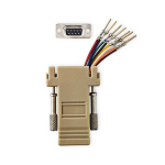 Nedis Serial Adapter | Adapter | D-SUB 9-Pin Male | RJ45 Female | Nickel Plated | Ivory | Box