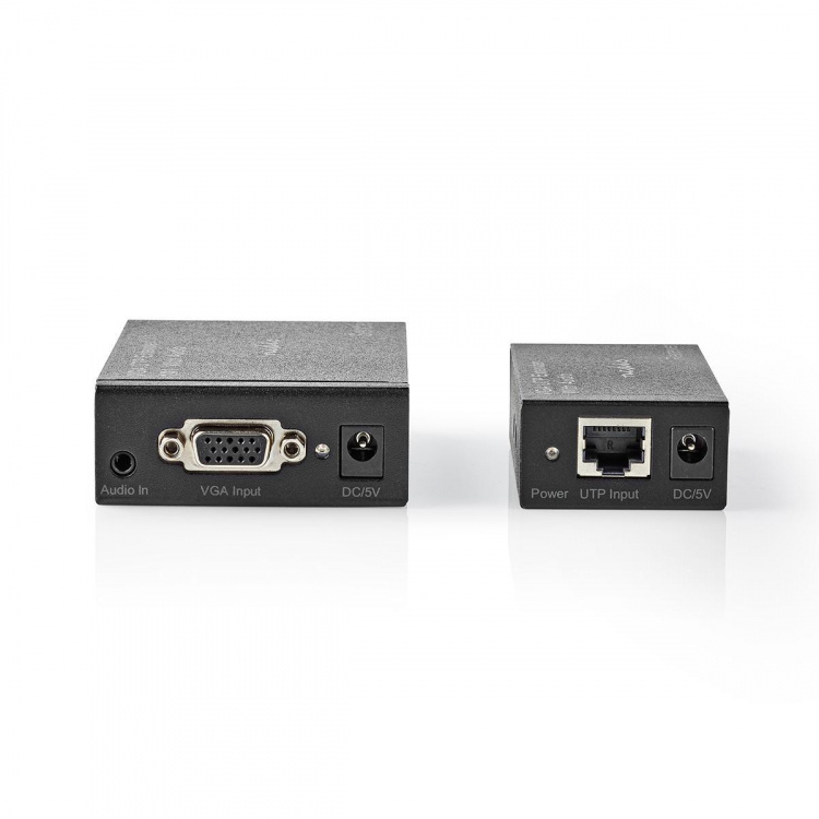Nedis VGA extender | VGA / Audio | Distance up to: 300 m | Cat5e / Cat6 | 1920x1200 | Type C (CEE 7/16) Nedis VGA extender | VGA / Audio | Distance up to: 300 m | Cat5e / Cat6 | 1920x1200 | Type C (CEE 7/16)