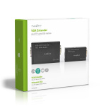 Nedis VGA extender | VGA / Audio | Distance up to: 300 m | Cat5e / Cat6 | 1920x1200 | Type C (CEE 7/16) Nedis VGA extender | VGA / Audio | Distance up to: 300 m | Cat5e / Cat6 | 1920x1200 | Type C (CEE 7/16)