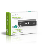Nedis VGA Switch | 2 port(s) | Maximum resolution: 2560x1600 | 500 mHz Nedis VGA Switch | 2 port(s) | Maximum resolution: 2560x1600 | 500 mHz