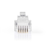 Nedis Telecom Connector | Connector type: RJ12 | Straight | Plating: Gold Plated | PVC | Transparent Nedis Telecom Connector | Connector type: RJ12 | Straight | Plating: Gold Plated | PVC | Transparent