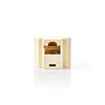Nedis Telecom Network Splitter | RJ45 Female | 2x RJ45 Female | Gold Plated | Ivory | PVC | Box