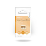Nedis Telecom Network Splitter | RJ45 Female | 2x RJ45 Female | Gold Plated | Ivory | PVC | Box