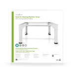 Nedis Stand for Washing Machine & Dryer | 150 kg | White Nedis Stand for Washing Machine & Dryer | 150 kg | White