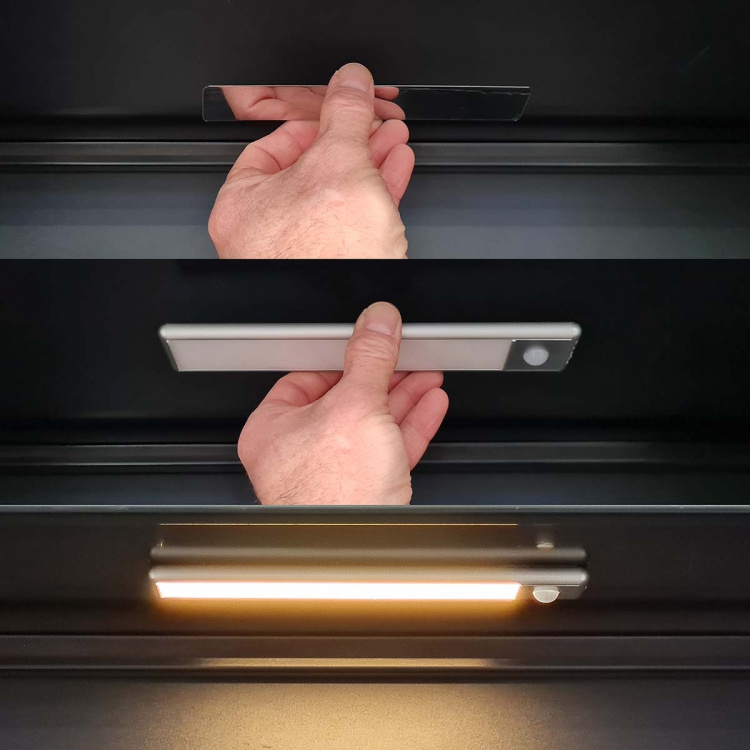 Nedis Cabinet Bar | 110 lm | Rechargeable | 1100 mAh | Motion Sensor | 10 hrs | 5 V DC