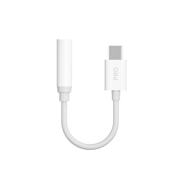 Dudao Adapter Dudao L16CPro USB-C to Jack 0,1m (white)