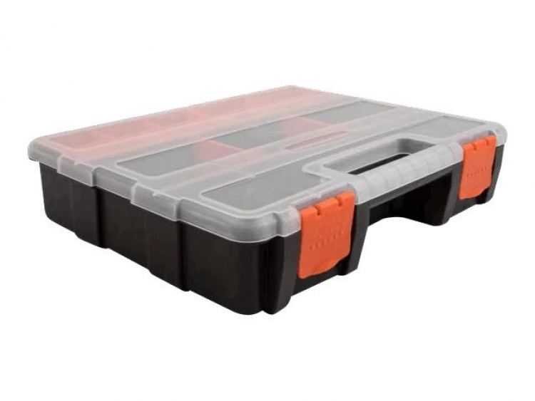 DeLOCK Sorting box, 21 compartments 290 x 220 x 60 mm orange, black
