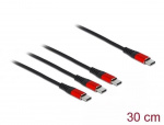 DeLOCK USB Charging Cable 3 in 1 USB Type-C to 3 x USB Type-C 30 cm DeLOCK USB Charging Cable 3 in 1 USB Type-C to 3 x USB Type-C 30 cm
