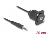 DeLOCK D-Type Cable 3.5 mm 3 pin Stereo jack male to female 20 cm