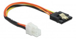 DeLOCK Cable P4 male > SATA 15 pin receptacle 20 cm