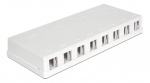 DeLOCK Keystone Surface Mounted Box, 8-ports, white