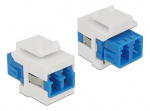 DeLOCK Keystone Module LC Duplex female to LC Duplex female DeLOCK Keystone Module LC Duplex female to LC Duplex female