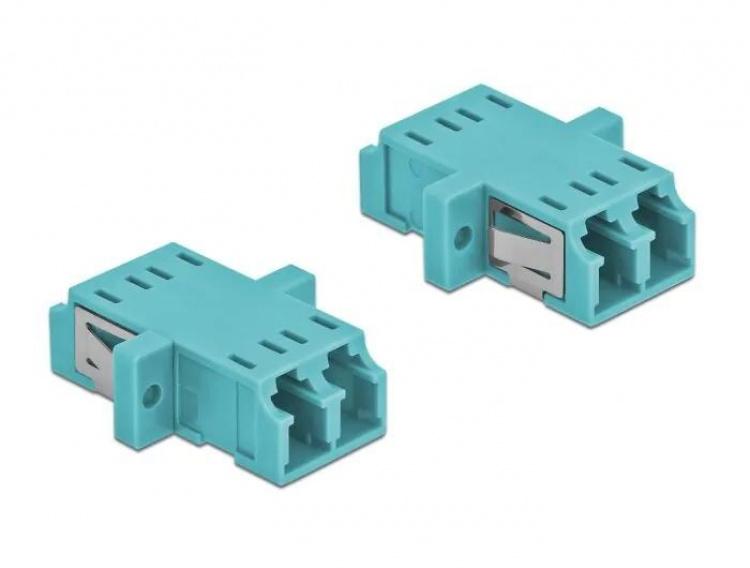 DeLOCK Optical Fiber Coupler LC Duplex f > LC Duplex f MM 2 pcs