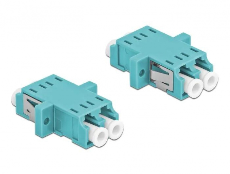 DeLOCK Optical Fiber Coupler LC Duplex f > LC Duplex f MM 2 pcs