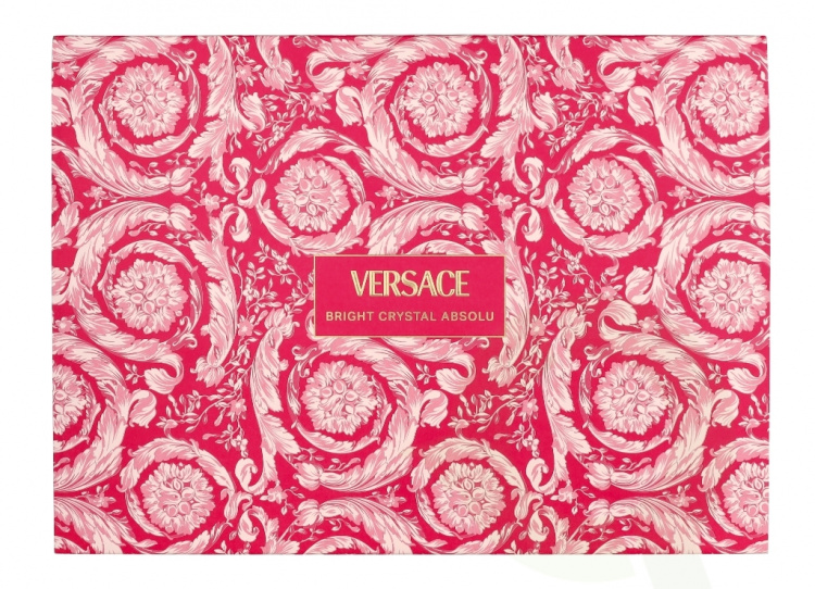 Versace Bright Crystal Absolu Giftset 295 ml Edp Spray 90ml/Body & Showergel 100ml/Body Lotion 100ml/Edp 5ml