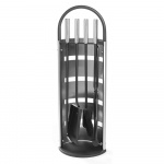 Mustang Fireplace Set 4-Piece Stainless Mustang Fireplace Set 4-Piece Stainless