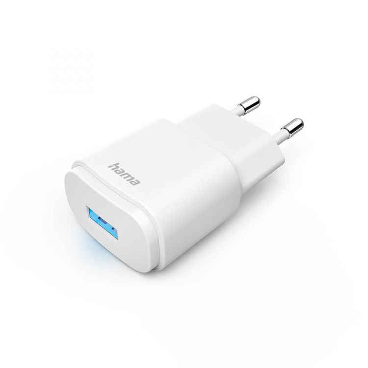 Hama Charger 1xUSB-A 6W White