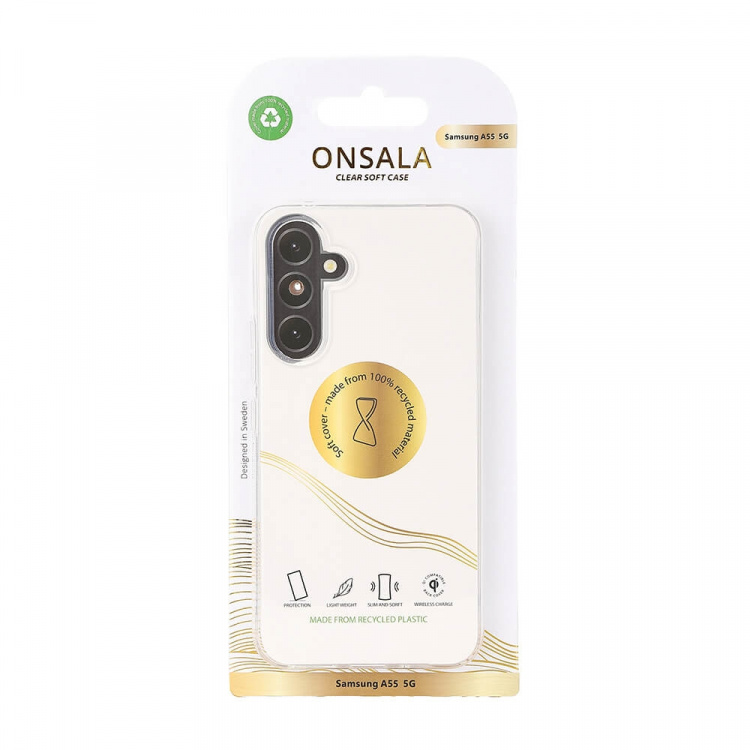 Onsala Phone Case Recycled TPU Transparent - Samsung A55 5G