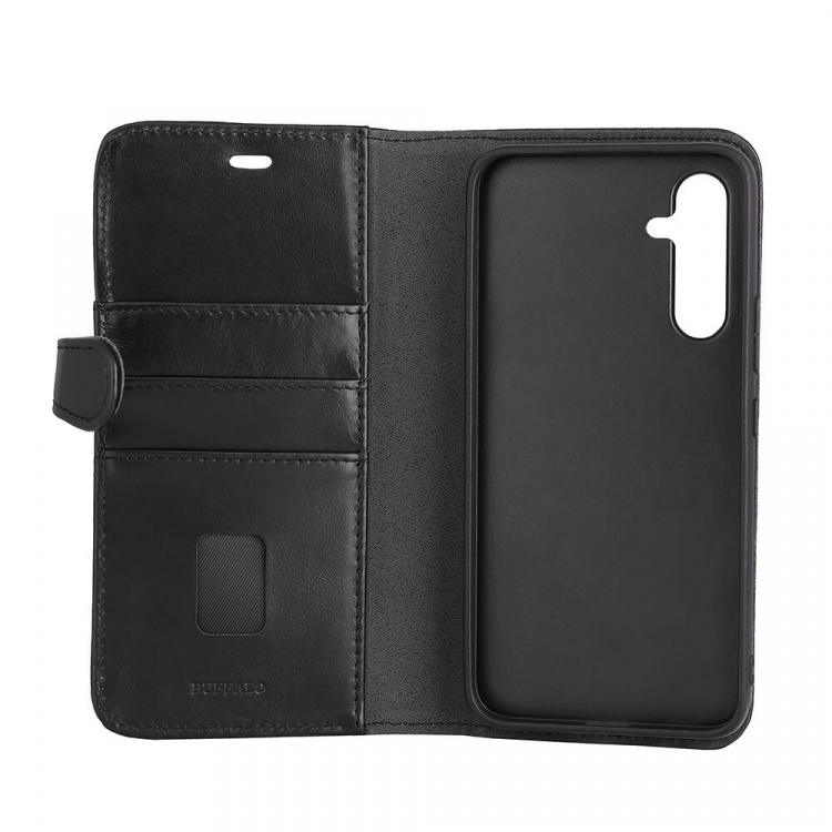 Buffalo Wallet Case Leather 2-in-1 Black - Samsung A35 5G Buffalo Wallet Case Leather 2-in-1 Black - Samsung A35 5G