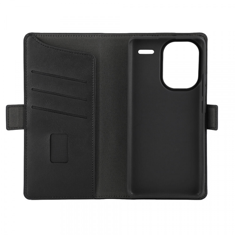 Gear Wallet Case 3 Card Slots Black - Xiaomi Redmi Note 13 Pro+ 5G
