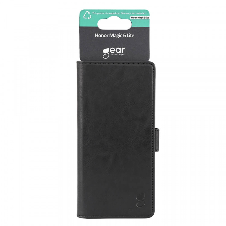 Gear Wallet Case 3 Card Slots Black - Honor Magic 6 Lite