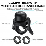 Elago MIBELL Anti-Loss Bicycle Bell Black Elago MIBELL Anti-Loss Bicycle Bell Black