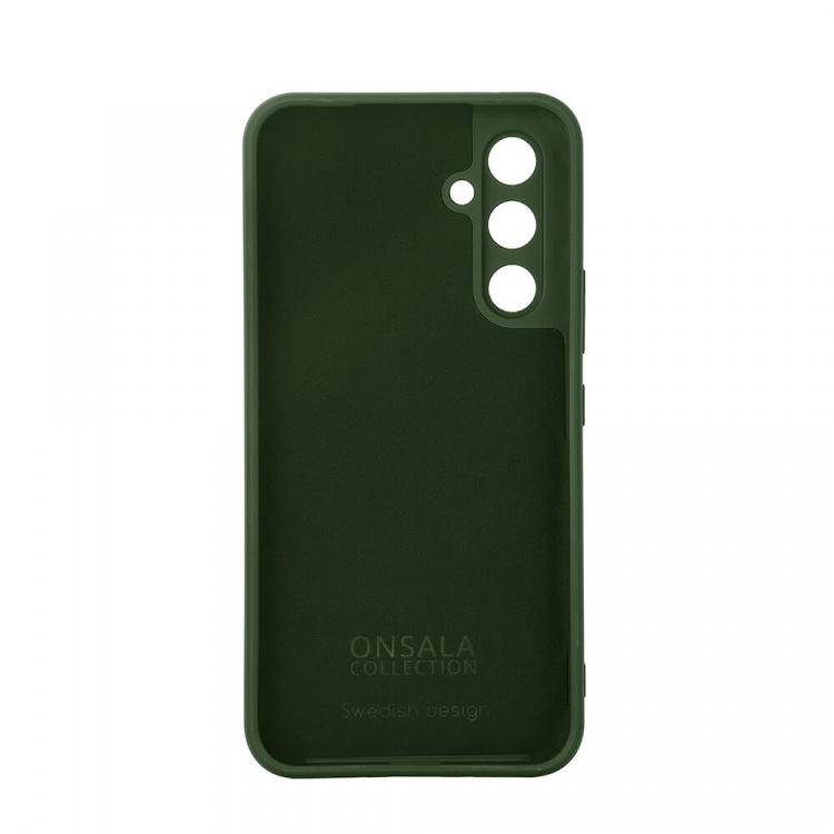 Onsala Phone Case with Silicone Feel Olive Green - Samsung A55 5G