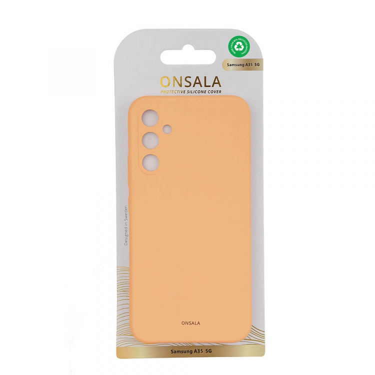 Onsala Phone Case with Silicone Feel Apricot - Samsung A35 5G