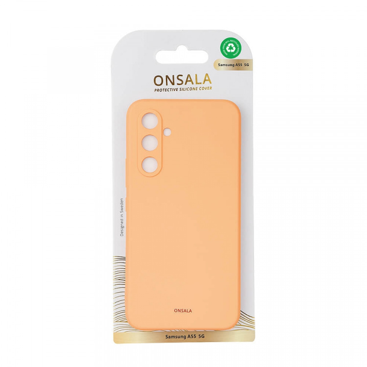 Onsala Phone Case with Silicone Feel Apricot - Samsung A55 5G