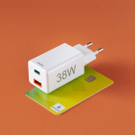 Hama Mini-charger USB-C + USB-A Qualcomm 3.0 38W White