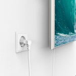 Hama Power Cable Euro Plug Angled White 3.0m Hama Power Cable Euro Plug Angled White 3.0m