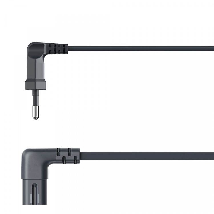 Hama Power Cable Euro Plug Angled Black 3.0m