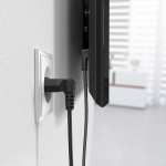Hama Power Cable Euro Plug Angled Black 3.0m